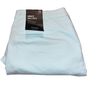 Jones New York Women's Blue‎ Slim-Fit Mid-Rise Ankle Pants Size 10